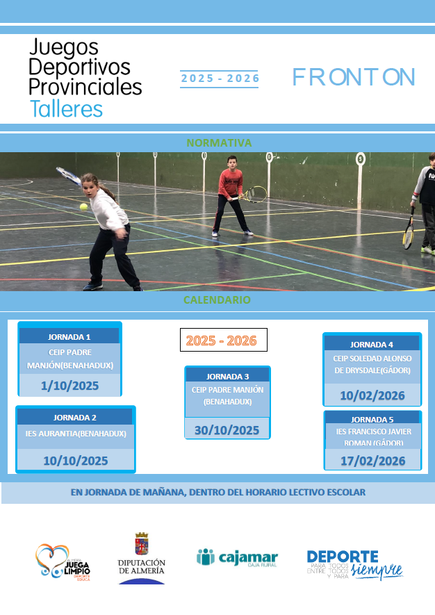 Talleres Educativos de Promoción  del Frontón. Gádor 10-02-26